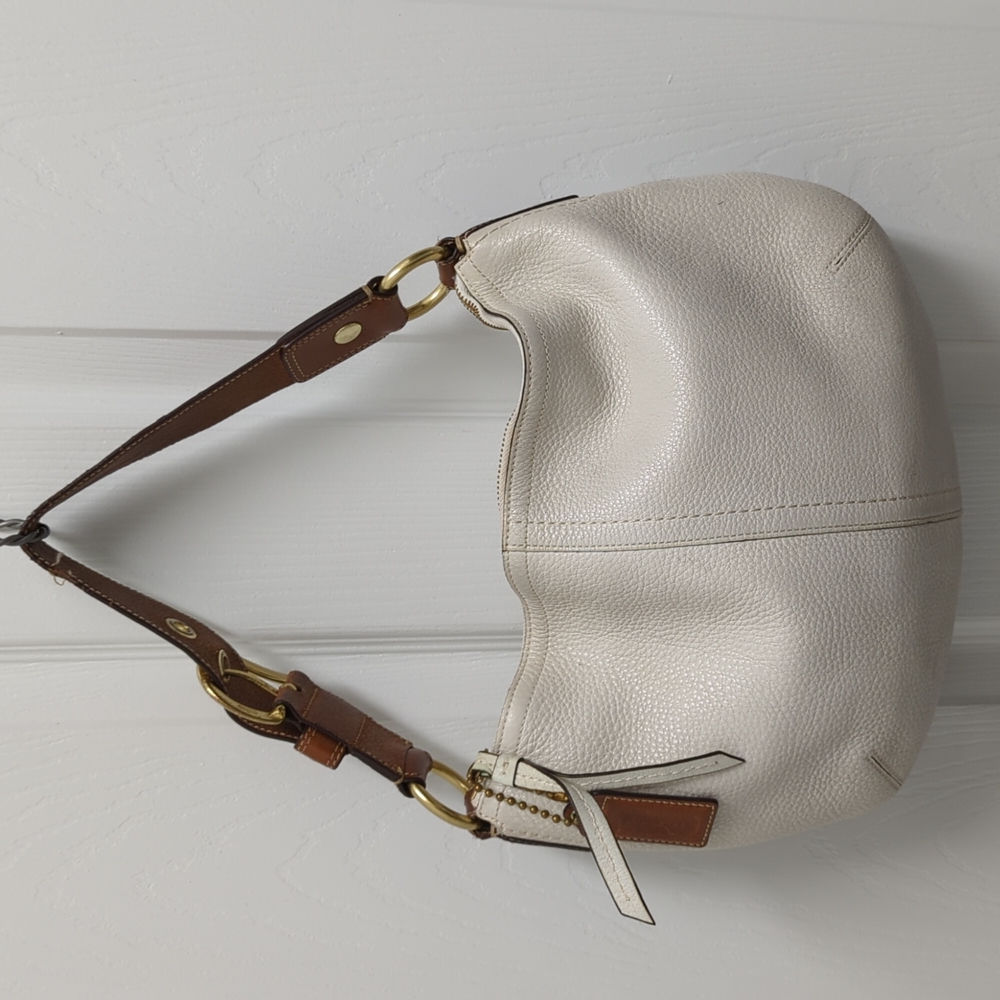 Coach White Leather Purse - Soft Pebble Collection